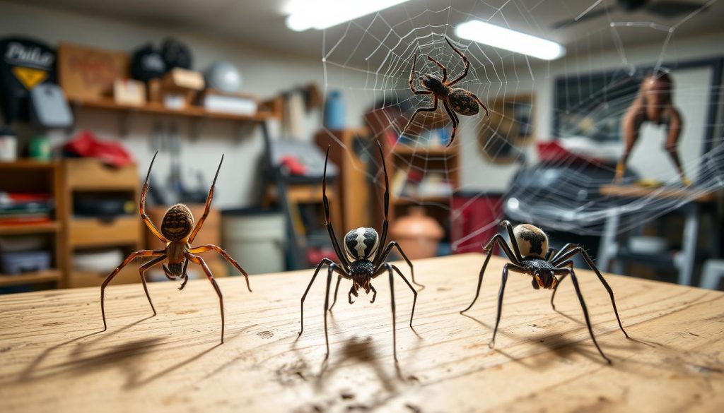 common garage spiders